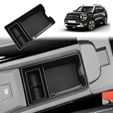 GAFAT Compatible con Citroen C3 Aircross 2025 2026/e-C3 Aircross EV Consola Central Caja de Almacenamiento delante del Reposabrazos, Bandeja Organizadora con Monedas de Silicona [Freno Electrónico]