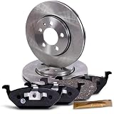 BESTPRICE Juego de frenos eje delantero incl. discos de freno ventilados Ø 256 mm + pastillas de freno delanteras