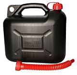KOTARBAU® Bidón de Gasolina con Embudo 10 litros, Bidón de Combustible, Garrafa de Combustible con Embudo, Bidón de Reserva, Bidón de plástico