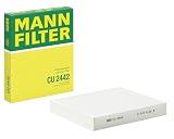 MANN-FILTER, CU 2442 Filtro de aire de cabina | Para Turismos, Filtración polvo y polen, Mejor calidad del aire, Protección aire interior, Calidad original OE