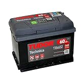 Tudor TB602 Batería de coche Tudor 60Ah 540A, Gama Technica, para Automóvil de turismo