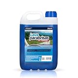Sisbrill Lavaparabrisas con Repelente 5L – Líquido Limpiaparabrisas Coche Uso Directo – Elimina Mosquitos y Grasa – Mejora Visibilidad y Repele Agua – Seguro en Faros Policarbonato