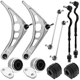 Kit brazo de suspensión delante compatible con BMW E46 318D 320D 330D 320CD 330CD compuesto por 10 autopartes