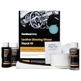 Furniture Clinic Kit de reparación para volantes (negro) – Elimina la grasa acumulada, repara los daños y restaura el color de cualquier volante usado