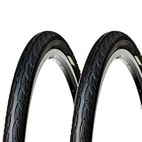 2 neumáticos 26 x 1,95 neumáticos 50-559 Slick de Carretera para Bicicleta de Carretera híbrida 26' montaña Adulto City Bike