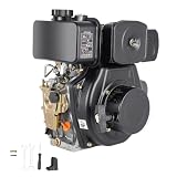 Motor diesel de 4 tiempos, 5 CV, motor diesel de arranque rápido, 4,05 kW, enfriado por aire, eje de 20 mm de diámetro, cilindrada de 247 cc, monocilindro, motor de arranque ligero, motor de