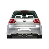 Faldón trasero compatible con Volkswagen Golf V Hatchback 3/5-puertas 2003-2008 'V2' (escape R32) excl. Variant/Plus (ABS)