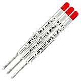 Paquete de 3 recambios de tinta roja mediana P900 estilo Schmidt Parker