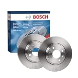 Bosch BD2146 Discos de Freno Delanteros - 258 mm - 1 Juego de 2 Discos | Discos Ventilados, Alto Contenido en Carbono - ECE-R90 - Refrigeración Mejorada, Menor Fatiga, Anticorrosión