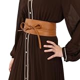FASHIONGEN - Cinturón Obi Mujer, MICA - Camello, 3XL | Cinturón Obi para mujer - Ancho 8,5 cm - Poliuretano - Fabricado en Francia