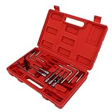 Keenso Juego de Herramientas para Quitar Airbags para, Kit de 12 Piezas | Acero Aleado, Punta de Seguridad T25H,T30H, Vaso de 1/4 Pulg, Reemplaza B5,,,