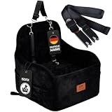 EQUICANI® SAFERIDE Asiento para perro con Isofix para coche y viajes con | Marca alemana, compatible con ISOFIX, asiento elevador, protección de asiento