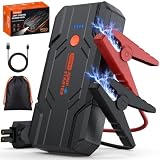 Cioripa Arrancador de Baterias de Coche 𝟏𝟎𝟎𝟎𝟎𝐀 9.0L Gas o 8.5L Diesel | 𝟏𝟒.𝟖𝐕 Jump Starter , Power Bank Portátil con Carga Rápida QC3.0, Linterna LED y Pinzas Inteligentes