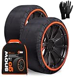 SNOWGO - Juego de 2 cadenas textiles para nieve - Talla XS a XXL - Homologado 16662-1 Europa - Adecuado para vehículos 4x4, vehículos eléctricos, furgonetas y vehículos comerciales