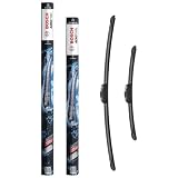 Bosch Aerotwin eAR 653 S Limpiaparabrisas Frontal, 650 mm / 400 mm | Set de 2 Escobillas de Recambio para más Seguridad al Conducir - Adaptador Multi-Clip Premontado - Empaque Fino y Compacto