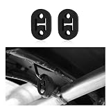 2 Piezas 2 Agujeros de Goma Colgadores Escape Coche,12mm Agujero Silenciador Colgador de Ajuste para Coche,Camione,SUV,Aislador Cola de Escape del Sistema para Reducción de Ruido (2 Piezas)