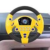 Jiwyunlu Volante De Juguete para Niños | 20cm Volante Simulador De | Conducción Niño para Coche | Sonido Realista De Arranque del Motor, Intermitentes Izquierdo Y Derecho, para Niños Y Niñas