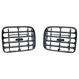 Finao Autoparts – 2 rejillas de ventilación negras para salpicadero Clio II