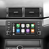 Autoradio Linux para BMW E46 (1999–2004) Serie 3– arranque en 3s | Pantalla IPS de 7', CarPlay inalámbrico y Android Auto AM/FM/RDS DSP USB Bluetooth micrófono s en el volante –listo para usar