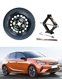 Rueda de repuesto de 16 pulgadas compatible con Opel Corsa-F con gato