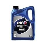 ELF Aceite de motor 5W-40 Evolution ACEA A3/B4 API SP 900 SXR 5L Compatible con VW Polo V Hatchback 6R1, 6C1 up! Hatchback 121, 122, BL1, BL2, BL3, 123 Golf 7 Hatchback 5G1, BQ1, BE1, BE2, PEUGEOT