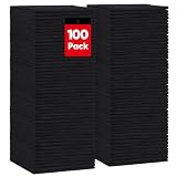 HOMEXCEL Paño de Limpieza de Microfibra Negro 100PK, Toallas para Coches | Trapos sin Pelusa para Limpieza para Casa, Garaje, Cocina, Detallado de Autos, Toallas de Tienda a Granel, sin Arañazos