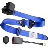 Generic Cinturón Universal Ajustable y Extensible de 3Pt, Compatible con la mayoría de los carros de Golf, Utvs, VR y Camiones,Azul