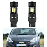 Nslumo - Bombillas LED Drl de circulación diurna para Peugeot 208 Hatchback 2012-2020 T20 W21/5W 7443 Canbus W21/5W luz diurna, luces de circulación diurna Drl, W21/5W LED DLRs lámpara de posición