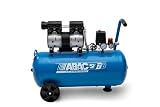 Compresor de aire silencioso ABAC EASE-AIR 50, compresor de aire sin aceite, presión máxima 8 bar, potencia 1 hp, Depósito 50 litros, Nivel sonoro 59 dB