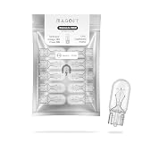 Magnet Pack 10 Bombillas W5W Halógenas 12V 5W – T10 W2.1x9.5d – Interior, Matrícula, Posición – Certificadas E11 – Para Coche, Moto, Caravana, Quad
