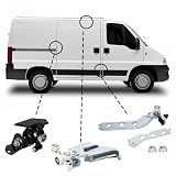 JinsenTGG Rodillos de Puerta Lateral Derecha repuesto para Fiat Ducato/Peugeot Boxer 2006–2024, Juego de Ruedas Puerta Lateral compatible con Citroen Jumper 2006-2024-Guía de Rodillos para Puerta Cor