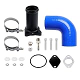 Kit de eliminación de la válvula EGR 1.9 TDI, Válvula EGR de 57 mm apta para motores ASZ, BKC, BXE, ARL, BLT, BJB, BXF, AVF y AWX, para A3, A4, A6 y Golf, 038131501AT, 038131501T, 038131501AB, azul