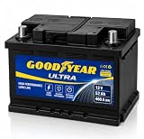 Batería de coche 52 Ah 440 Amp GOOD YEAR. 24 Meses de Garantía. + 20% de Potencia de Arranque. Fabricante Lider Mundial. Medidas: 207 X 175 X 190 mm.