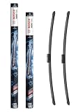 Bosch Aerotwin eAM 469 S Limpiaparabrisas Frontal 700 mm / 700 mm | Set de 2 Escobillas de Recambio para más Seguridad al Conducir, Adaptador Multi-Clip Premontado - Embalaje Fino y Compacto