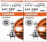 OSRAM ORIGINAL LINE H7, lámpara halógena para faros delanteros, 55 W, PX26d, paquete de 2