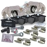 ATEC Germany 2x Pinza de freno trasero izquierda+derecha+pastillas de freno