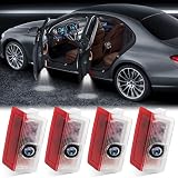 Luz de Bienvenida del Coche Logotipo del Coche 4Pcs Car Door Light Compatibles con Mercedes Benz A B C E M G AMG W166 W176 W205 W212 Luz de Puerta de Coche con Logotipo