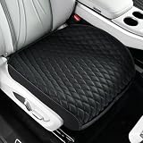 POKSRI 1 funda de piel para asiento de coche, funda de cojín para respaldo de asiento delantero, funda universal semienvuelta, impermeable, cuero, antideslizante (1 pieza parte inferior delantera)