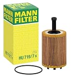 MANN-FILTER, HU 719/7 x Filtro de aceite | Para Turismos, Filtración máxima, Protección motor, Sellado alta calidad, Calidad original OE