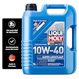 Liqui Moly Super Leichtlauf 10W-40, 5 L, Tecnología de síntesis Aceite de Motor, SKU 9505