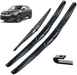 MaZHIYIn Escobilla Kit de Alto Rendimiento, Fácil Instalación, Hojas Planas Originales,para Nissan Qashqai J11 2013-2018,26in+17in+12in