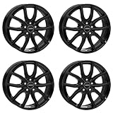 4 llantas Autec Vidron 7.0 x 17 ET40 5 x 112 negro compatible con VW Passat Touran Tiguan Golf VII Golf VIII T-Roc Arteon Golf VI E