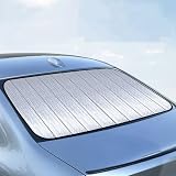 Parasol Luneta Trasera Coche para Skoda Kamiq/Fabia/Scala 2019-2024 | Protector Cristal Trasero Aislamiento Térmico Protección UV Plegable