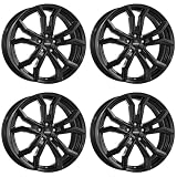 4 llantas Dezent TV negro 8.0Jx19 ET48 5x120 compatible con Honda Civic