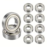 ANGEEK 608-ZZ rodamientos de bolas blindados, paquete de 10, 8x22x7 mm
