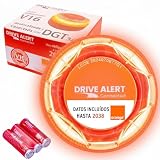 DRIVE ALERT Baliza V16 Homologada DGT con Geolocalización Datos Incluídos hasta 2038 - Apto Coche y Moto - Base Imantada - Resistente a Todo Clima. Uso Sin apps ni móvil