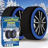 Goodyear Calcetines de nieve GoodYear Star Gripper homologados Italia EN 16662-1:2020 dos cadenas de nieve de tela para coche. Snow Sock Talla XL