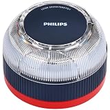 Philips Baliza de Emergencia V16 con Geolocalización y Conexión DGT 3.0 – Homologada, Plan de Datos Incluido, Base Magnética, Alta Visibilidad 1km, Resistente Lluvia y Viento, Pilas AA inlcuidas