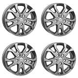 4 llantas Autec KISO 7.0x17 ET62 5x118 Titanio Plata Compatible con Fiat Ducato
