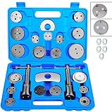 JOMAFA - REPOSICIONADOR DE PISTONES DE FRENOS CON ROSCA 24 PIEZAS + 5 | Para reposicionar el pistón de freno al cambiar los discos, las zapatas o las pastillas de freno. 24 piezas + 5 arandelas